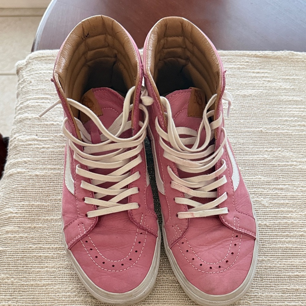 Women's Pink High-Top Sneakers